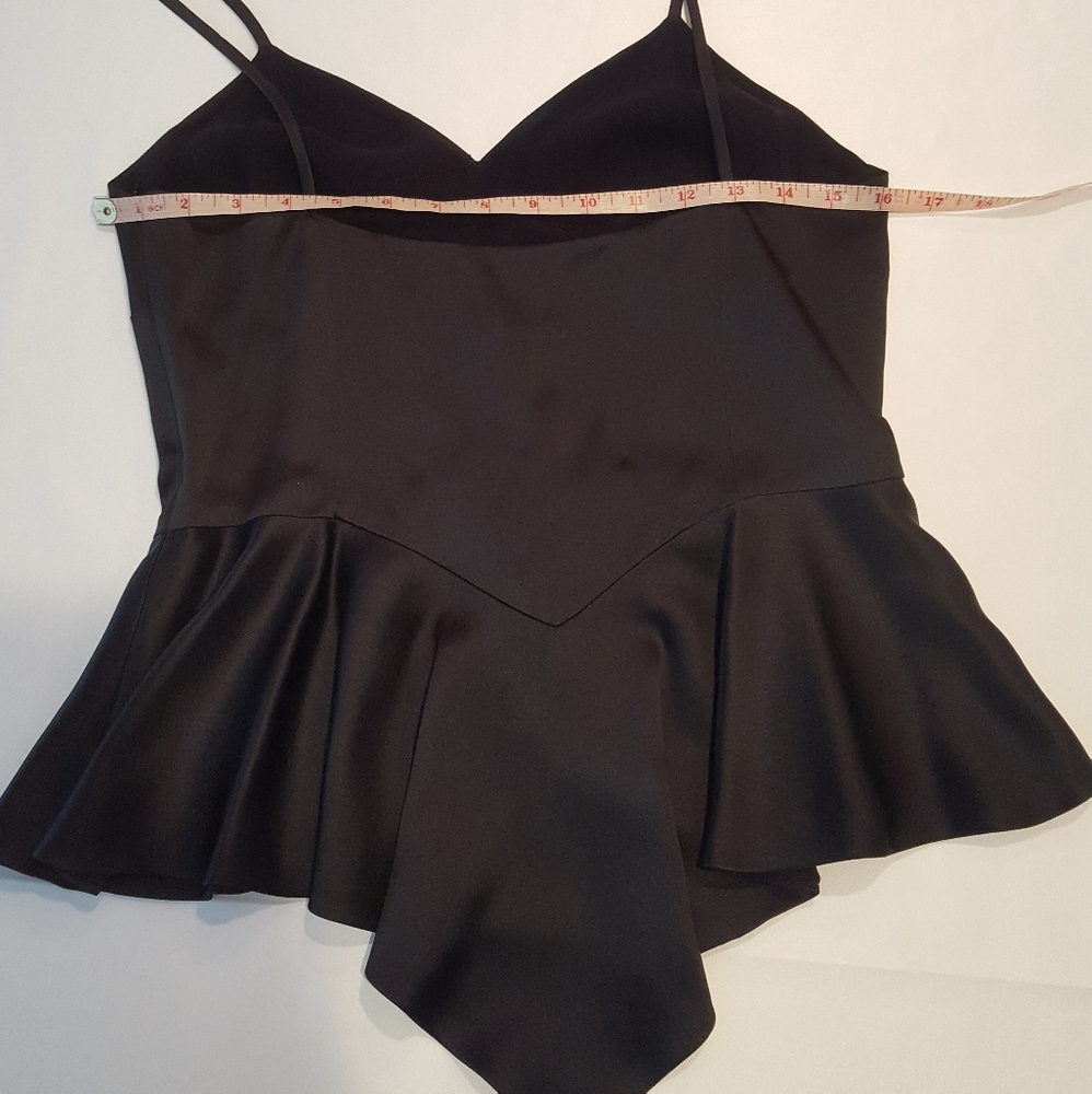 Sexy Satin~Italian Designer Moschino Satin Peplum Cami Top - Picture 10 of 16
